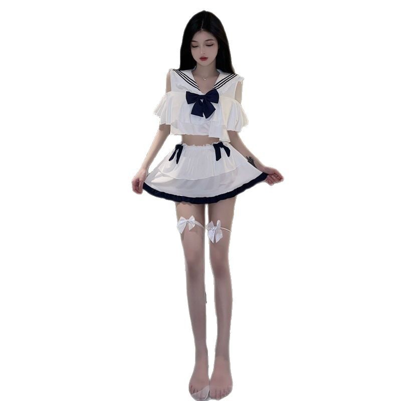 Japanese Student Outfit Pure and Sexy Jk Uniform Set Sweet and Innocent College Style Cosplay Cute Girl Nightclub Host