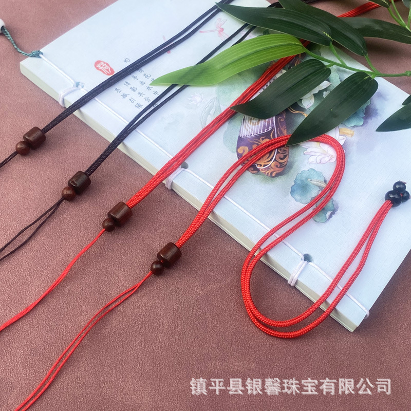 Ювелирные изделия из нефрита нефритовый золотой кулон шнурок ручной вязки деревянная хлопковая нить регулируемая длина кулон ожерелье шнурок