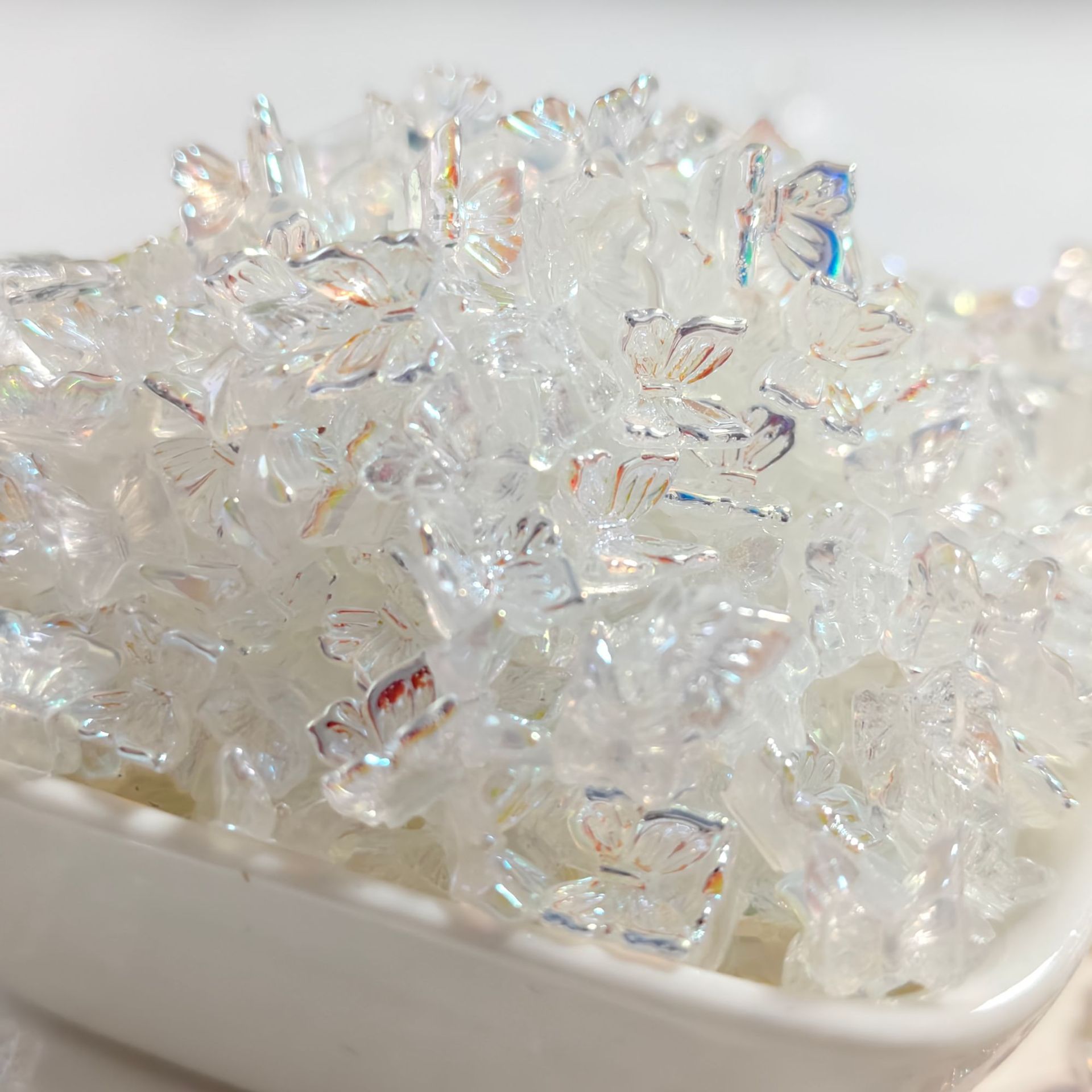 Nail Art Accessories Aurora Color Stereo Butterfly Ins Xiaohongshu Popular Same Style Earrings DIY Material Jewelry Accessories