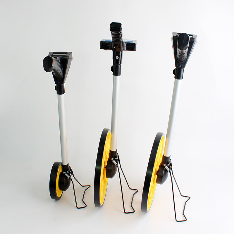 Hardware measuring tool meter meter hand-held mechanical distance measuring wheel size digital display folding hand push mu meter distance measuring wheel