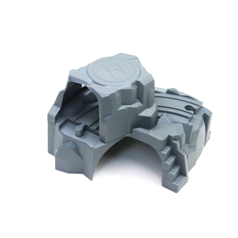 Multi-Purpose Double-Decker Tunnel Wooden Rail Car Accessories Wooden Train Kidsren's Rail Boy Assembly Jikai