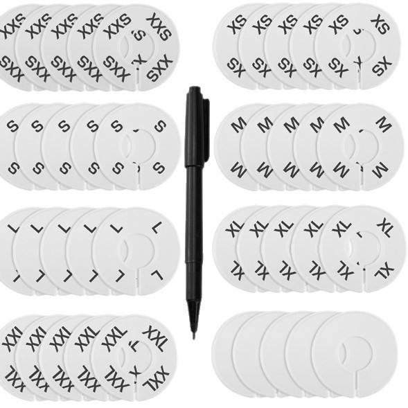 Clothes Size Divider Plate 9CM12CM, Plastic Size Separator Ring, Size Divider Plate, Divider Mark Plate