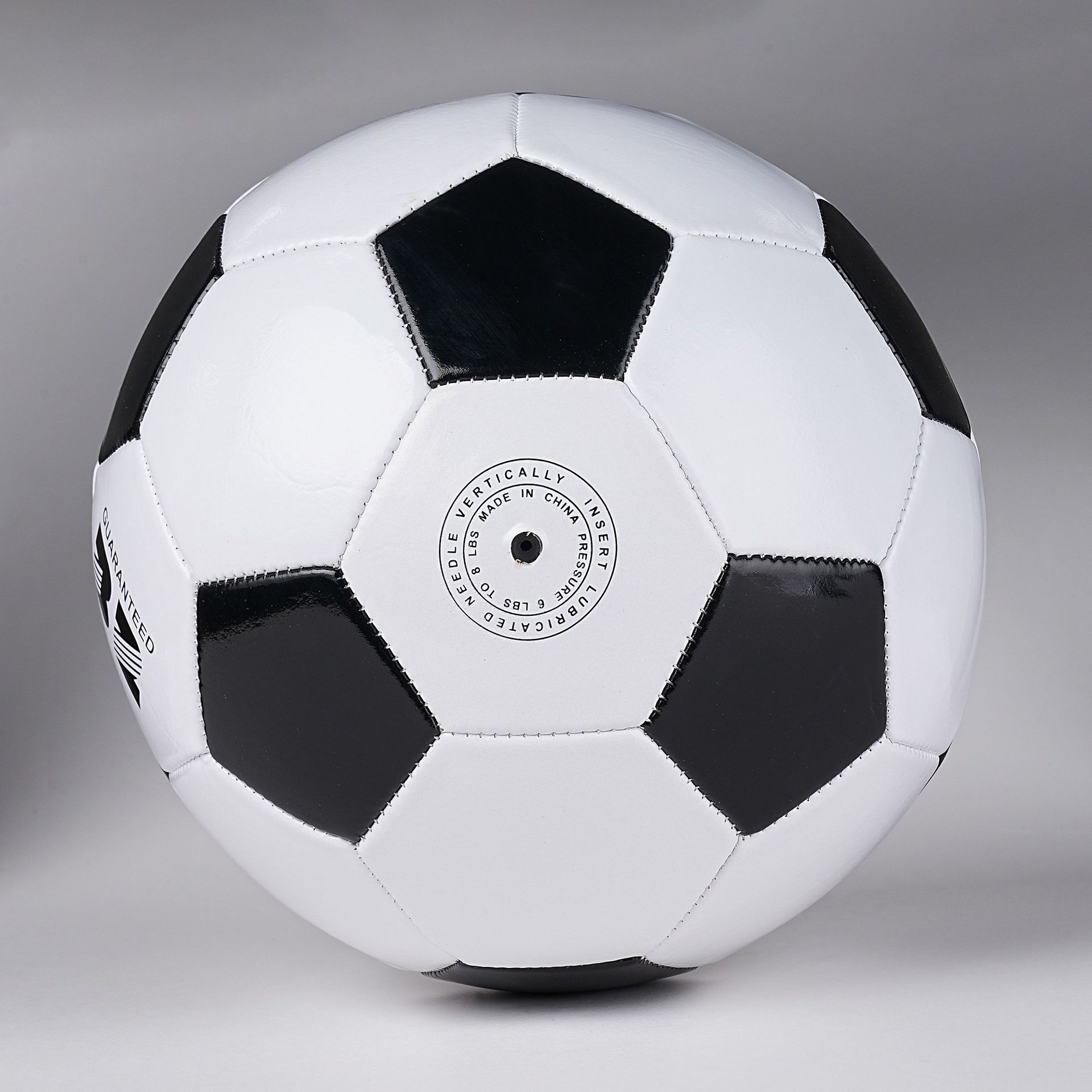 Football Wholesale Children No.4 No.5 No.3 Adult Primary and Secondary School Students Competition Training World Cup Black and White PVC Machine Sewing PU