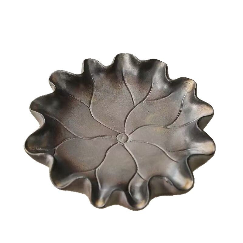 Stoneware Simple Creative Ceramic Pot Bearing Dry Bubble Table Water Storage Chinese Style Vintage Pot Tray Pot Tea Pad Small Tea Tray