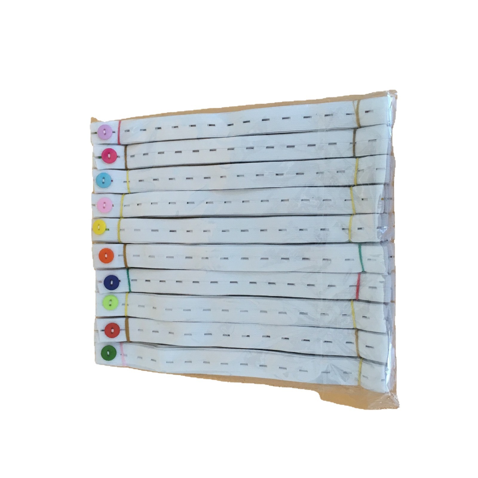 Factory wholesale baby diaper buckle baby diaper fixing belt binding diaper adjustable elastic band buttonhole belt