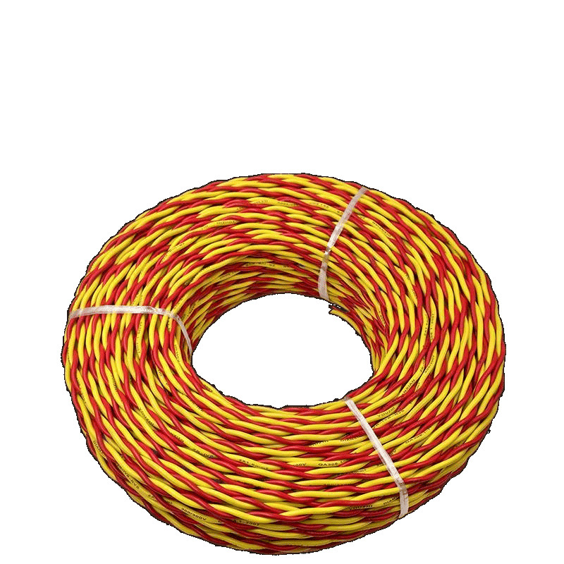 Ll Fine Copper Floral Wire Two-Core 1.5/2.5 Square Copper Core Wire National Standard Soft Wire Household Twisted Pair 2-Core Lamp Holder