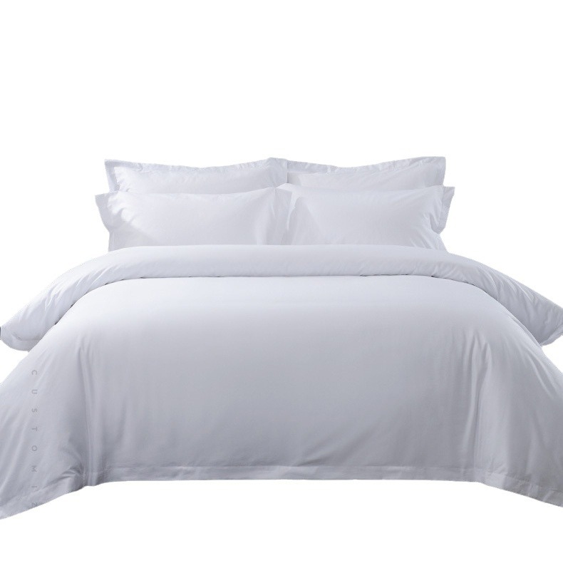 Hotel Cloth Four-piece Set All Cotton Cotton Satin Bedding Kit Hotel Homestay Bed Linen Pillowcase Quilt Cover