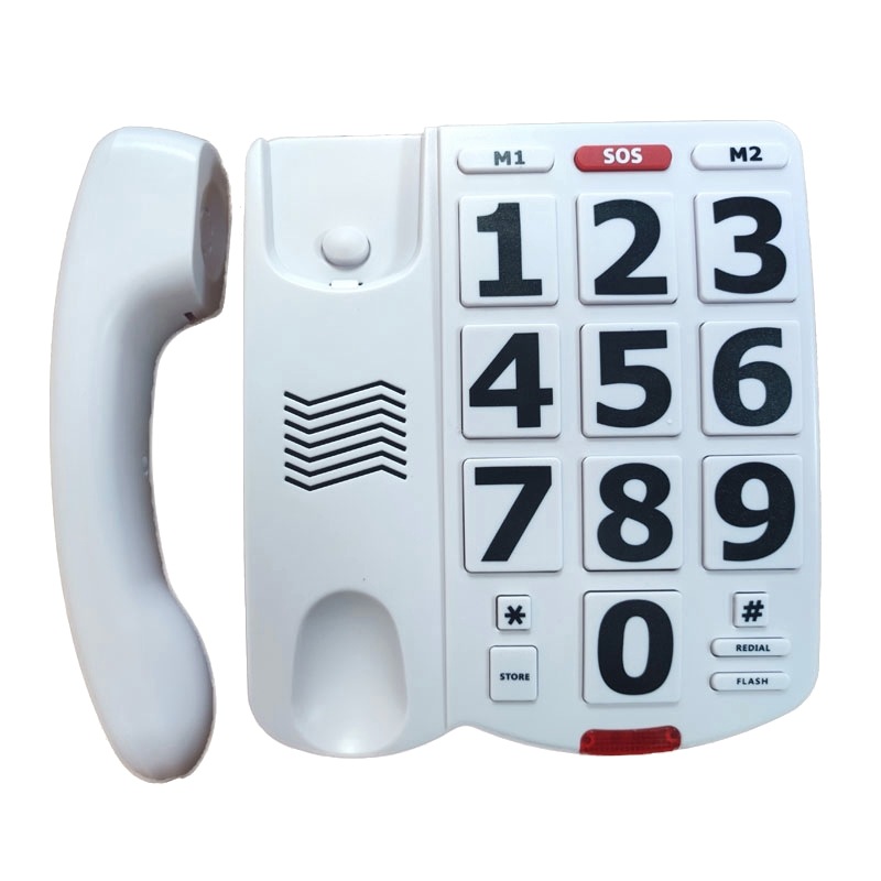 Cross-border dedicated electricity supplier wired telephone large digital keys elderly machine volume adjustable telephone English