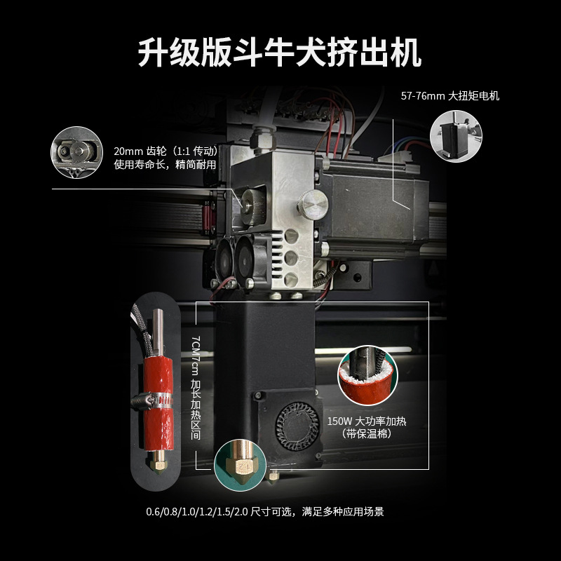 Daquun Three-dimensional 1.0m Large Size Industrial Grade 3d Printer Sculpture Mannequin Mould Industry Fixture Tools Car