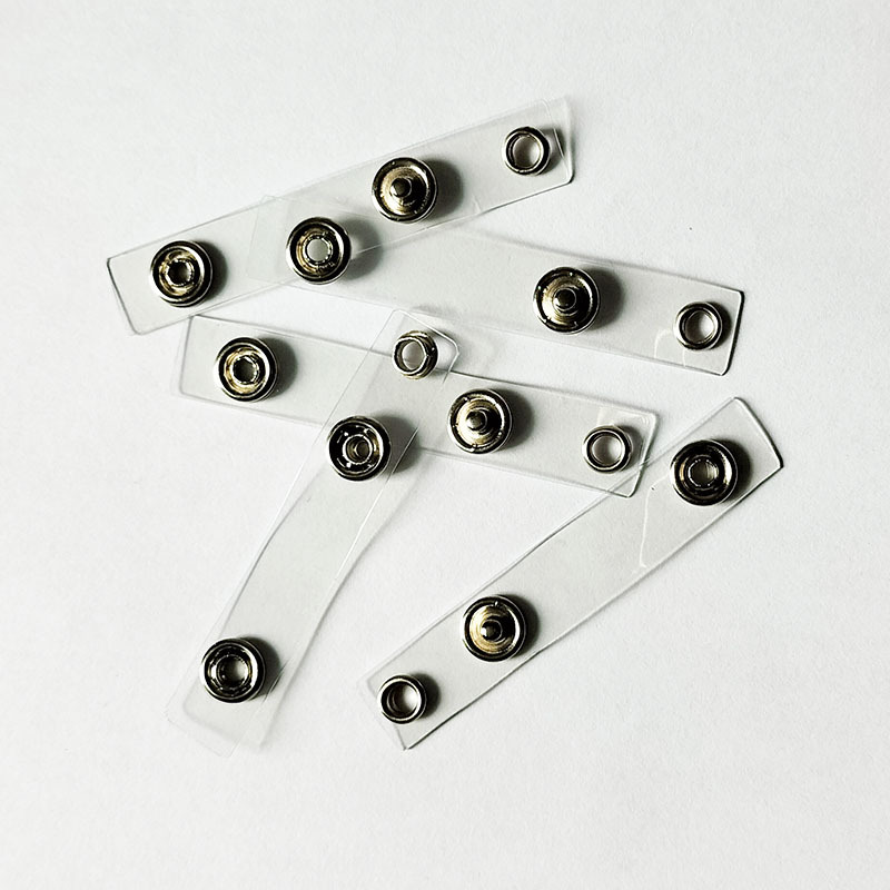 Factory direct rubber strip button corns rubber strip button retractable easy pull button rubber strip shoe button pvc metal leather strip button
