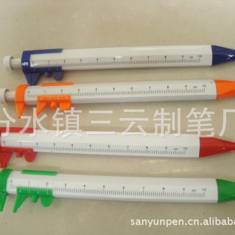 Supply push vernier caliper pen tool ballpoint pen children learning ruler