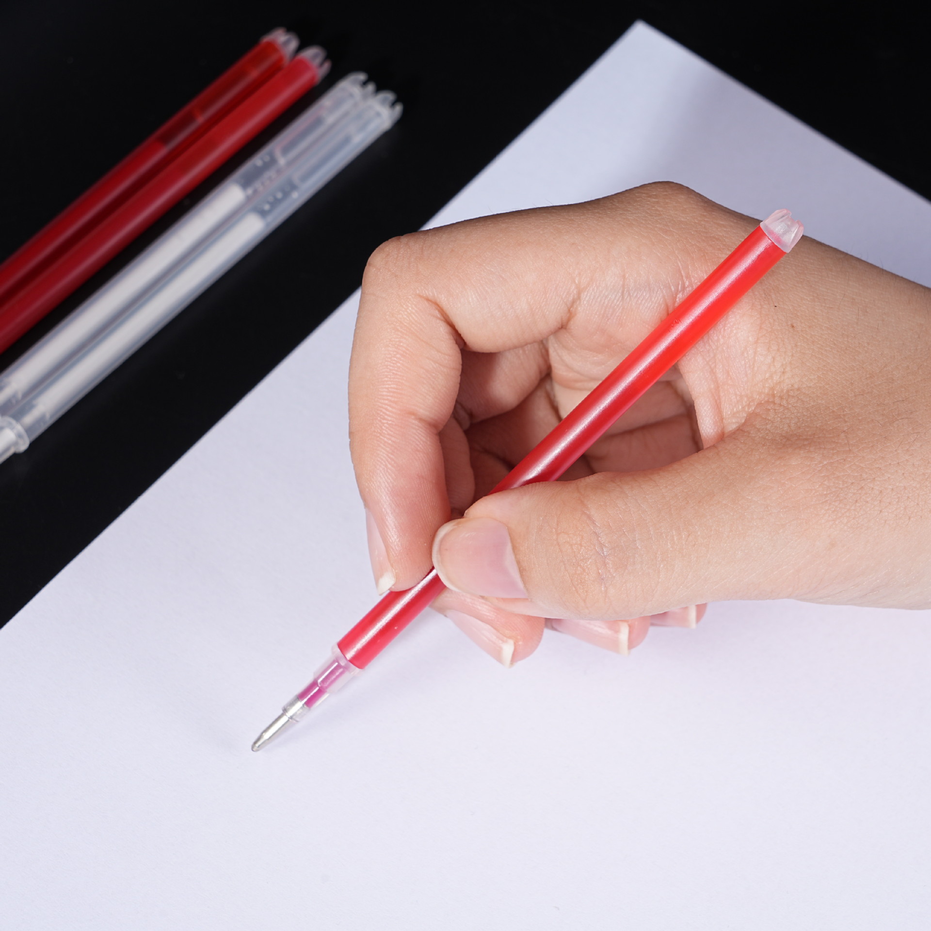 High Temperature Disappearing Pen for Clothing, Leather Fabric, White Thin Hot Melt Pen, Heat Disappearing, Fading Point Refill