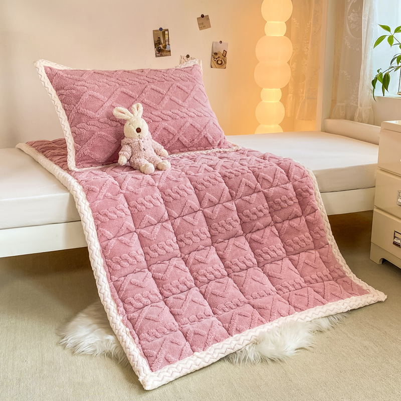 Thickened Milk Velvet Soft Mattress Autumn and Winter Warm Mattress Pad Bottom Lamb Velvet Student Dormitory Home Mattress