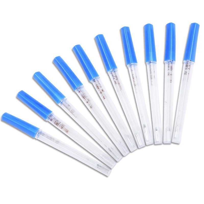 Kefu Glass Thermometer Home Children's Oral Thermometer Internal Standard Underarm Oral 10/Box