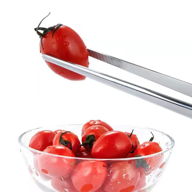 Stainless Steel Tweezers Factory Dressing Tweezers Accessories Teaching Equipment Clips Round Head Tweezers Wholesale Toothed Anti-Slip Tweezers