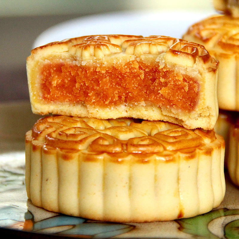 Mid-Autumn Mooncakes Wholesale Black Sesame Traditional Old-Fashioned Pastries Egg Yolk Flavor Five-Nut Flavor Mooncakes Mid-Autumn Festival Gift Snacks