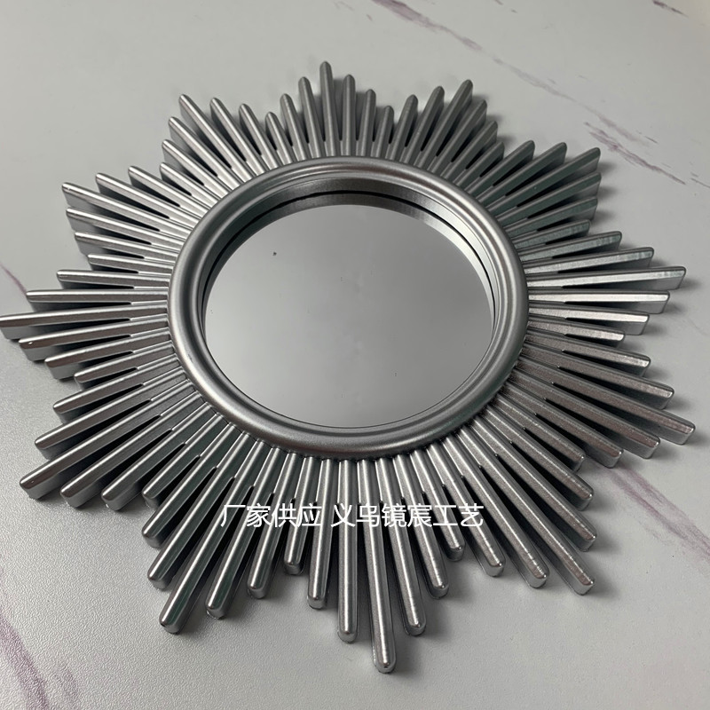 European-style mirror living room decorative mirror three-piece set of dining side hanging mirror background wall entrance creative wall hanging sunglasses