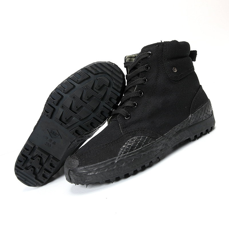3537 Genuine High-top Liberation Shoes for Men, Outdoor Hiking Shoes, Breathable Training Rubber Shoes, Construction Site Wear-resistant Labor Protection Shoes