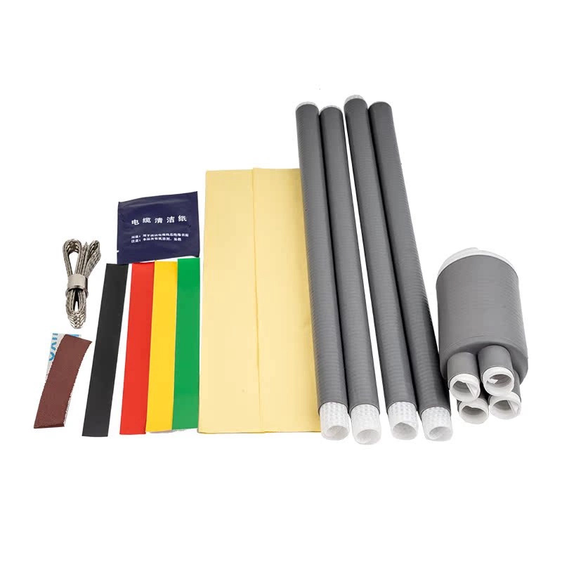 Indoor and Outdoor 0.6-1Kv Cold Shrinkable Cable Terminal Head Dustproof and Waterproof Terminal Cable Insulating Sleeve with Armor Accessories