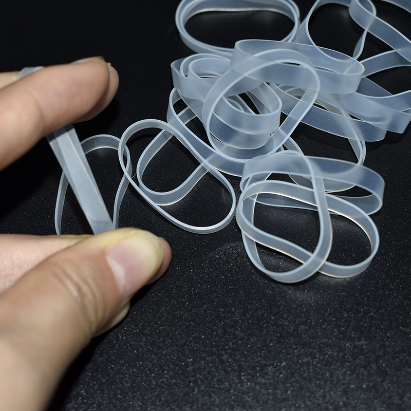 Transparent Silicone Binding Coil Environmental Protection Binding Silicone Ring Data Wire Harness Coil High Elastic Silicone Rubber Bands Not Easy to Break
