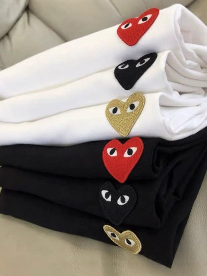 Футболка с коротким рукавом, полукруглый вырез, летняя, вышивка, модный бренд для мужчин и женщин