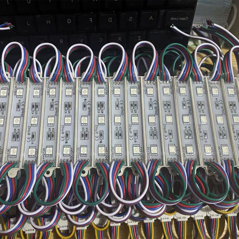 Manufacturer Export Advertising Luminous Character Light Box Acrylic Character Light Source Glue Colorful Rgb Module Led Module