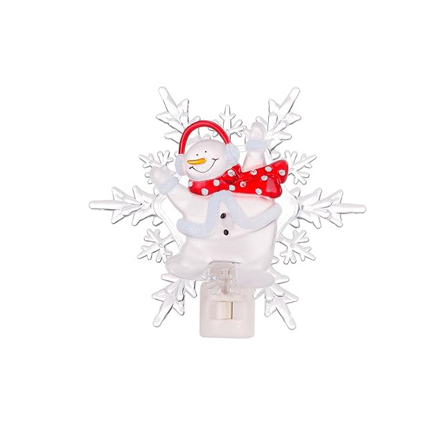 UL E 12 360 Degree Rotary Switch LED Nightlight-Snowman