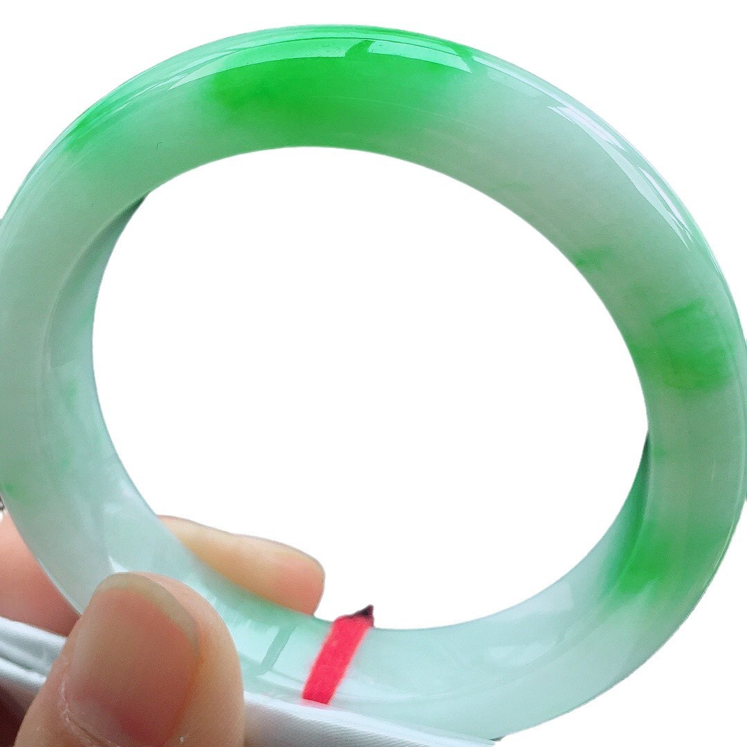 Wholesale Natural A-Grade Jade Bracelet Burmese Ice Seed Floating Flower Sun Green Violet Bracelet Women's Jade Bracelet Jade Bracelet