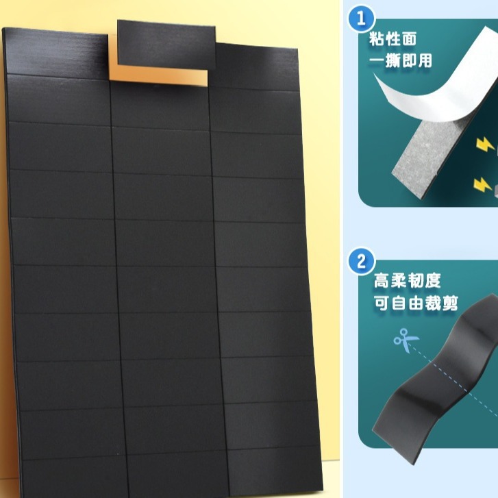 Wholesale blackboard iron door spring festival couplet magnetic stickers magnet magnetic soft magnetic patch A4A3 adhesive soft magnetic patch