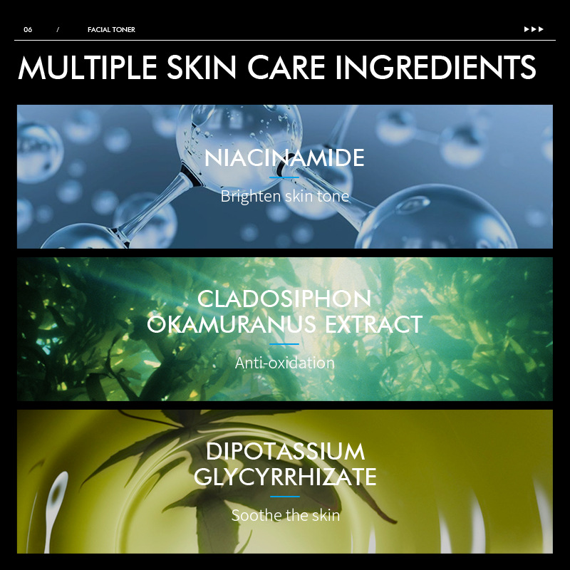 Laikou Men's Toner 100ml 4D Hyaluronic Acid Hydrating Refining Pores Moisturizing Water Skin Care Products