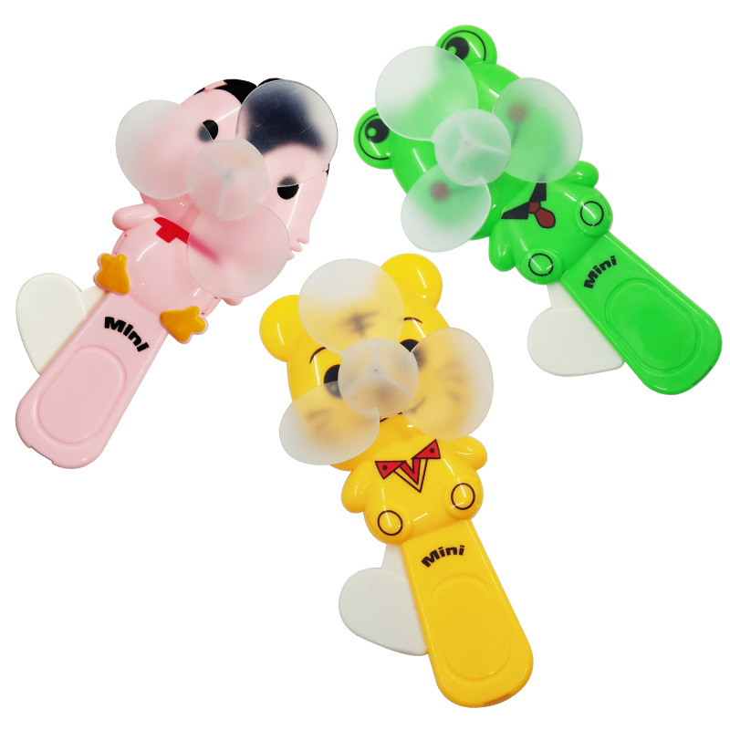 Meng Fun Cartoon Hand Pressure Fan New Summer Fan Hand Pressure Fan Gift Toys Chenghai Toys Wholesale