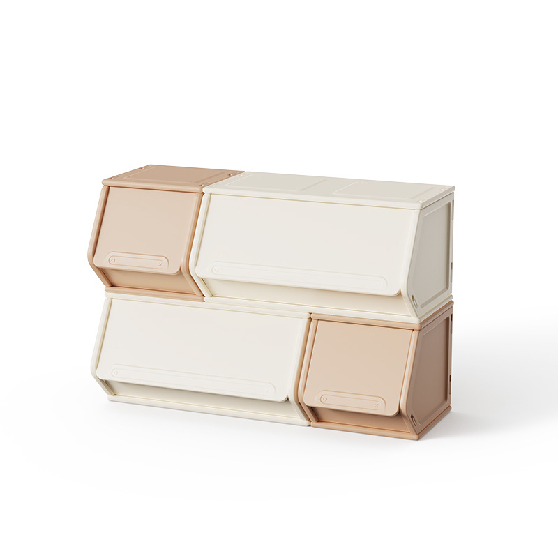 Cross-Border Children's Storage Table Flip-Top Storage Cabinet Children's Toy Storage Box Storage Locker Solid Color Can Be Assembled