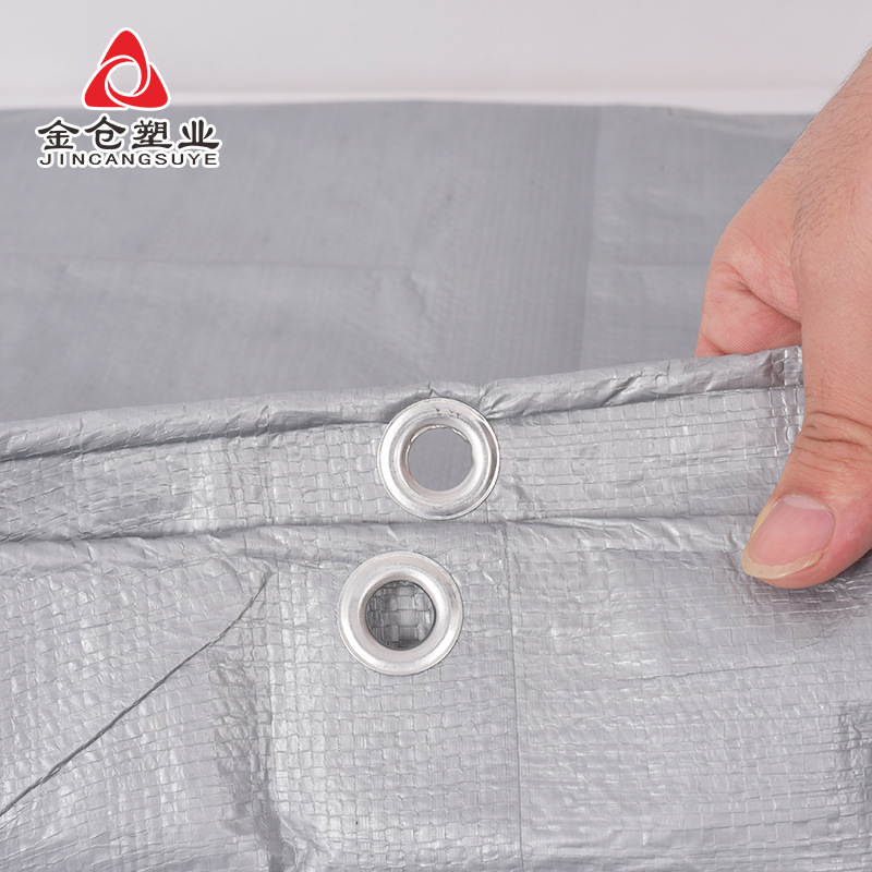 Double Silver 130g Standard Material Cover Polyethylene Pe Plastic Cloth Tarpaulin Dustproof and Waterproof Sunshade and Rainproof Tarpaulin