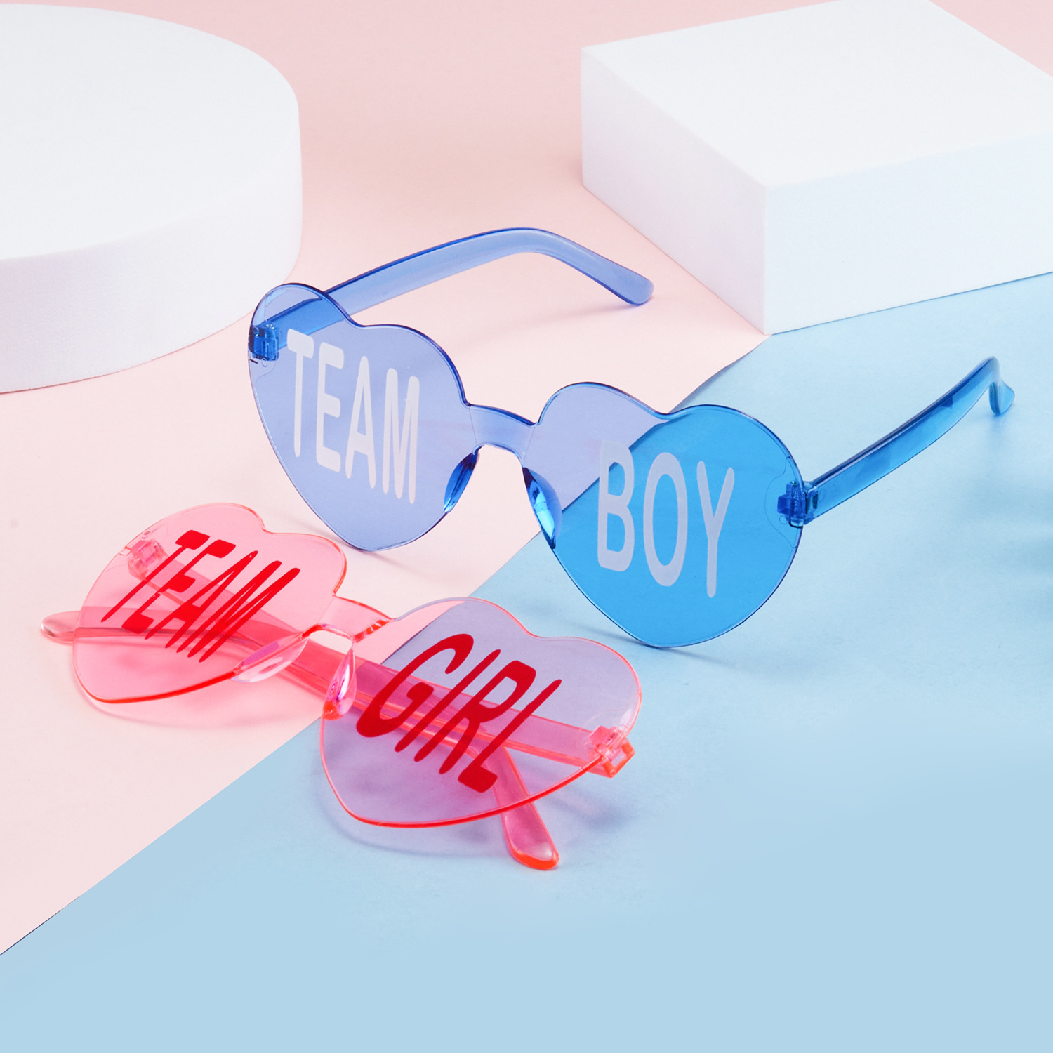 Очки для вечеринки кросс-бодер любви очки для раскрытия пола выражающие любовь цветные шрифты пожалуйста, проконсультируйтесь