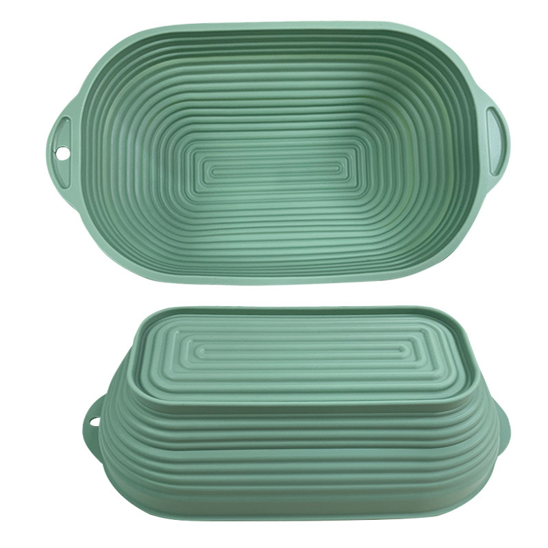Silicone Fermentation Basket Household Oven Baking Dough Fermentation Bowl Foldableing High Temperature Resistant Large Capacity Bread Fermentation Basket