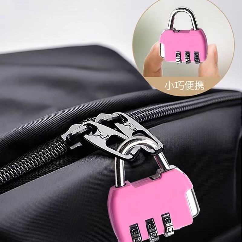 Combination lock small padlock suitcase backpack zipper combination lock dormitory cabinet pen case password mini padlock head