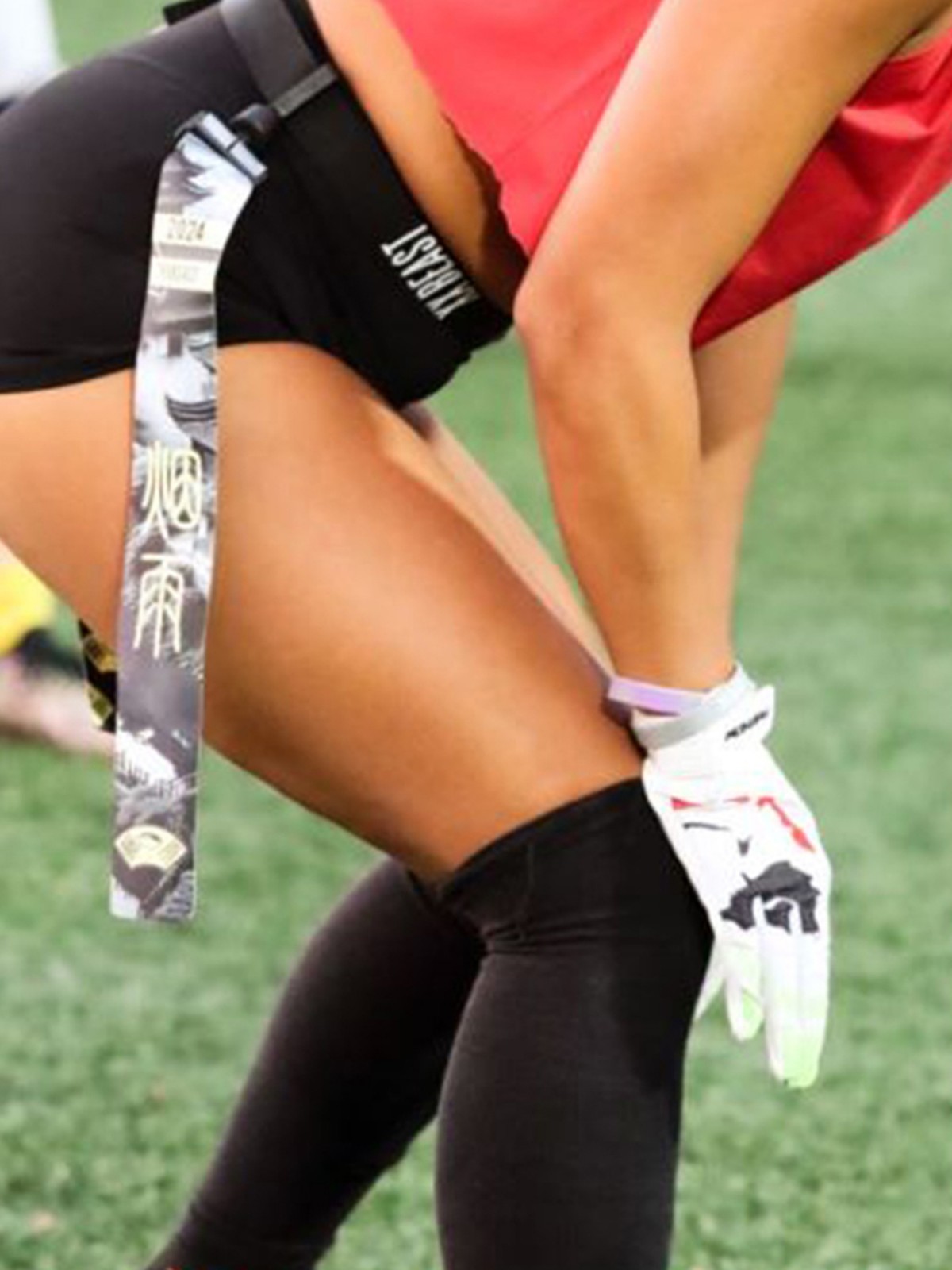 Waist Flag Rugby Sports American Football Waist Flag 2025 New Thread Head PVC Ribbon flagfootb