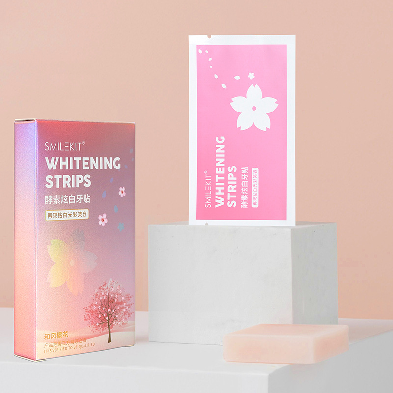 Smilekit cherry blossom dazzling white tooth paste professional white tooth enzyme bright white lock white tooth paste whitening tooth paste