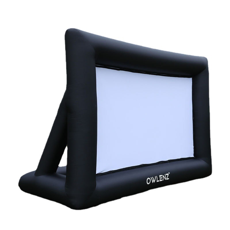 Inflatable Outdoor Curtain 16 Feet 16:9 Hd Projector Screen Easy to Store Outdoor Portable Projection Curtain