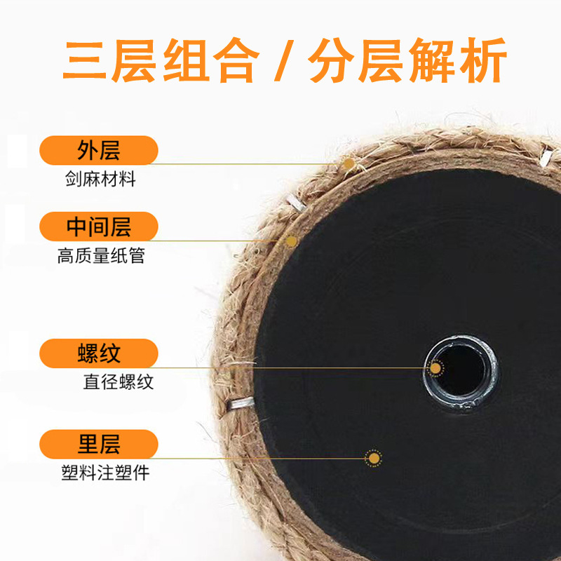 Cat Climbing Rack Sisal Rope Sisal Column Jute Column Hemp Rope Column Replacement Column Grinding Claw Column Cat Scratch Board Accessories Cat Supplies