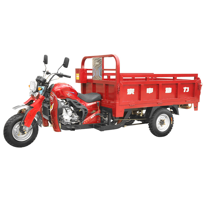 Fuel-Powered Tricycle, Three-Wheeled Vehicle, Household Agricultural Water-Cooled Export Quality, Can Be Registered Side-Tricycle