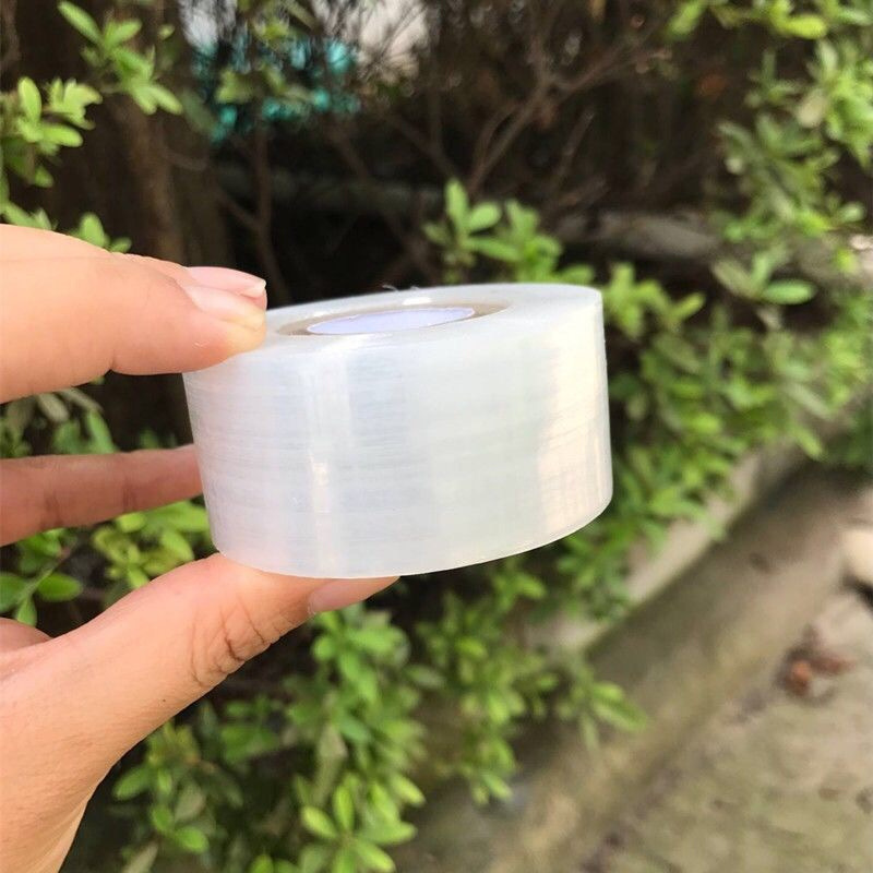 Grafting film PE plastic film stretch film self-adhesive fruit tree grafting film wrapping tape 3cm small roll wrapping film manufacturers