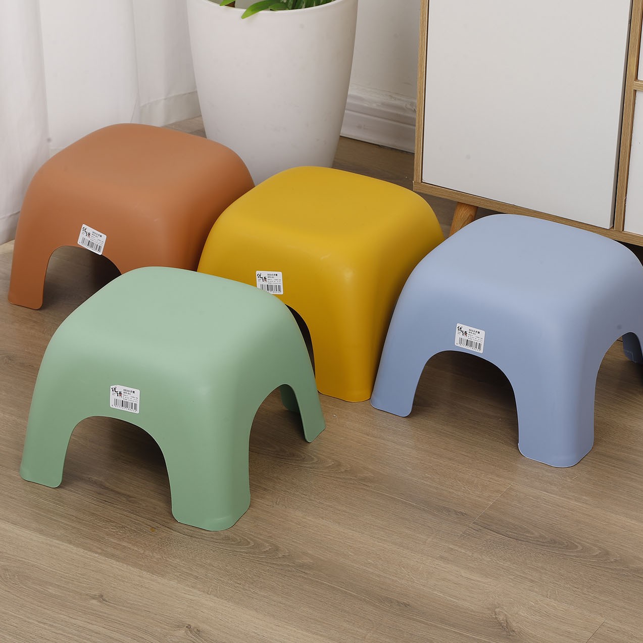 Оптовая продажа, толстый пластиковый табурет, стильный для дома