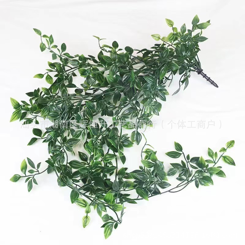 Cross-border Hanging Simulation Mandala Green Plant Potted Plant Combination suit Indoor Home Decorations Frosted Black Potted Plant