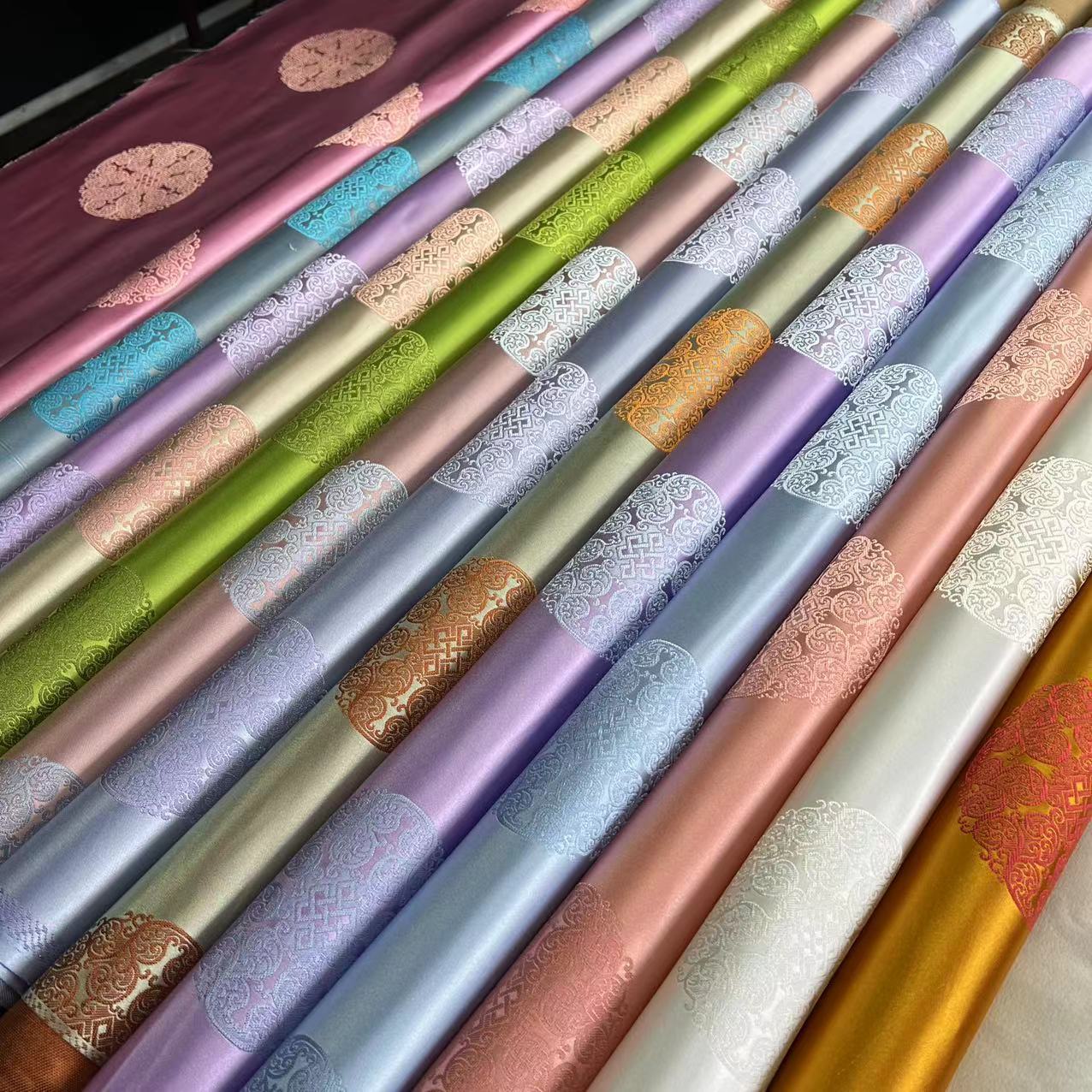 National Style Top, Mongolian Robe, Ruyi Group Vest, Cheongsam Vest, Yarn-Dyed High-Precision Brocade Silk Fabric