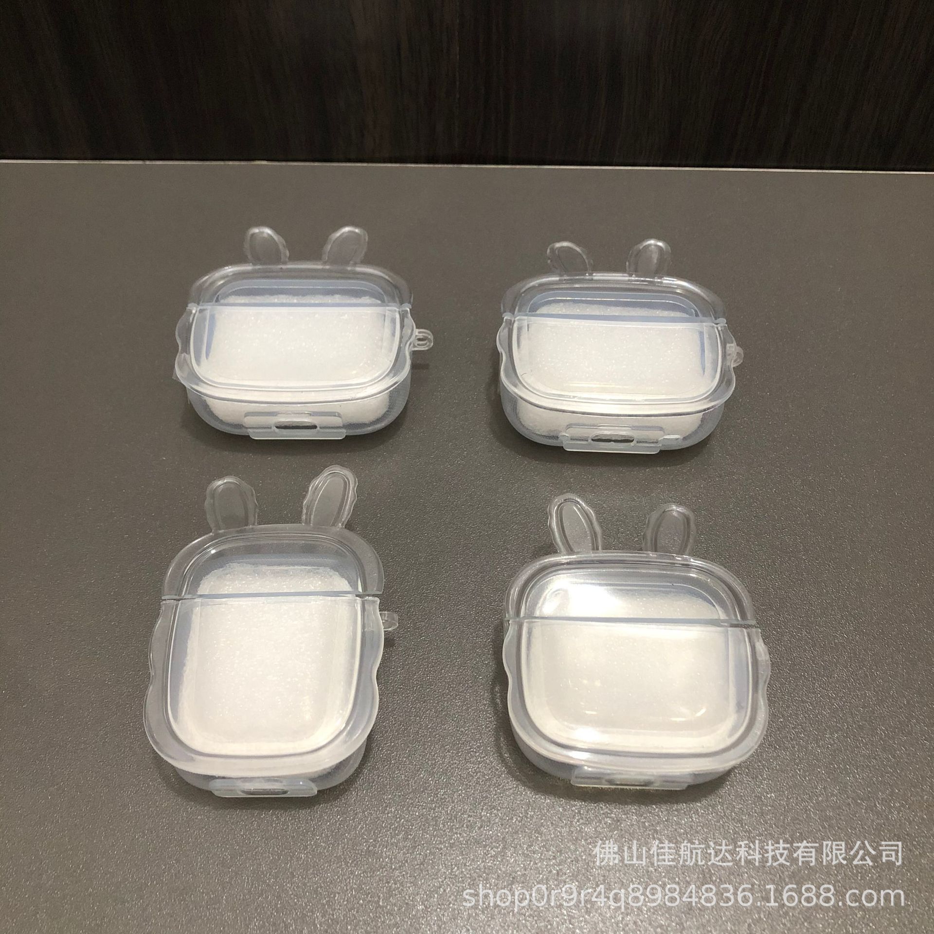 Apple Wireless Earphone Protective Case Airpods1/2/3/Pro/Pro2 Case Transparent Tpu Material Rabbit Ear Style