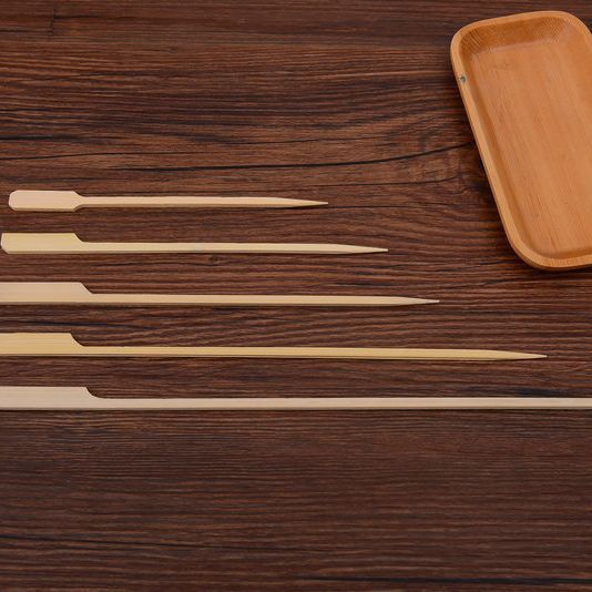 Guandong boiled bamboo stick iron gun string disposable string stick commercial iron gun string bowl chicken barbecue stick with handle bamboo stick