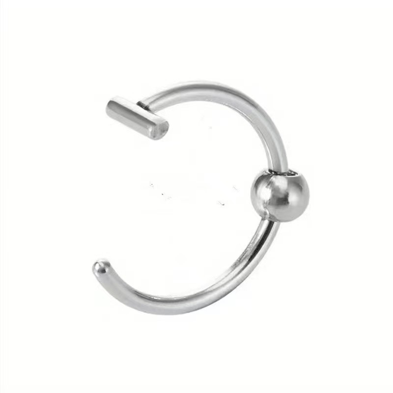 European and American Jewelry in stock Stainless Steel Hole-free False Lip Ring Lip Clip Cross-border E-commerce Supply Nose Ring Piercing Jewelry Lip Nail