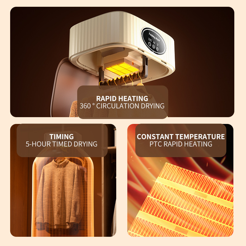 Cross-border Foreign Trade Dryer Household Clothes Foldable Clothes Dryer Travel Portable Multifunctional Clothes Drying Machine