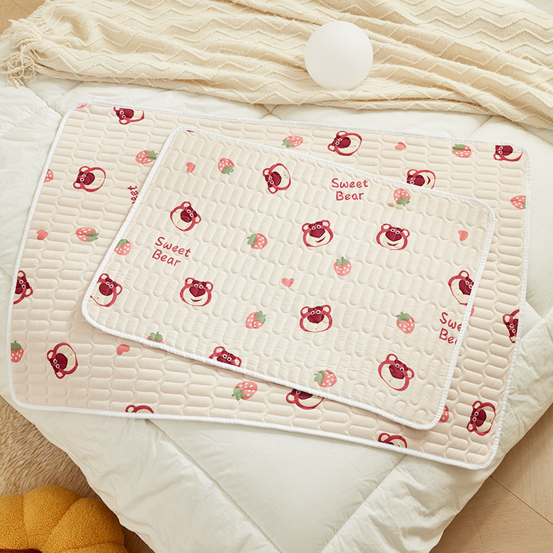 Class A knitted cotton five-layer absorbent urine insulation pad non-slip waterproof nursing pad baby stroller leak-proof pad manufacturers wholesale